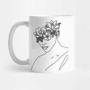 Flower headed woman Mug